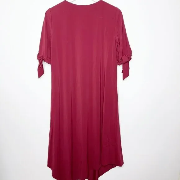 LAFAYETTE 148 Noor V-Neck Tie Sleeve Shift Dress - Picture 7 of 10